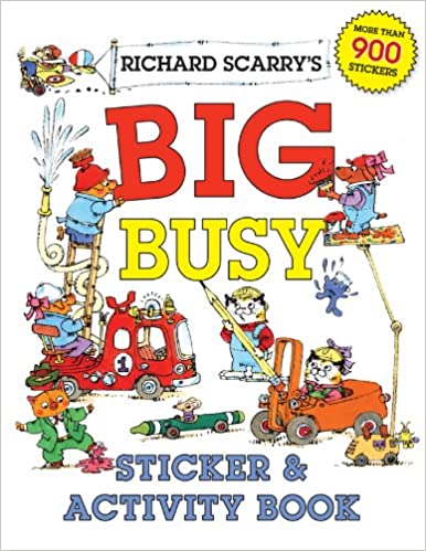 RICHARD SCARRYS BIG BUSY STICKER AND ACTIVITY BOOK - 106590