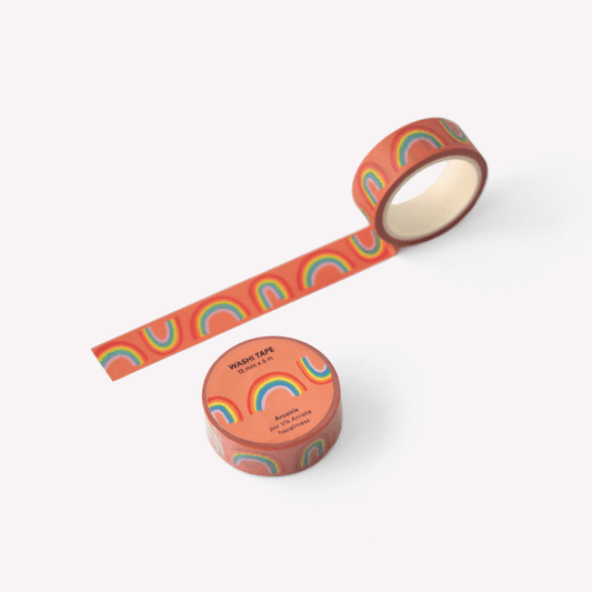 Washi tape 15mmx5m - ARCOÍRIS - 112381