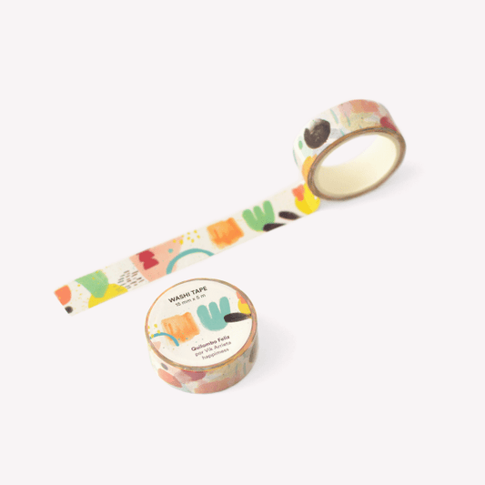 Washi tape 15mmx5m - QUILOMBO FELIZ - 112385