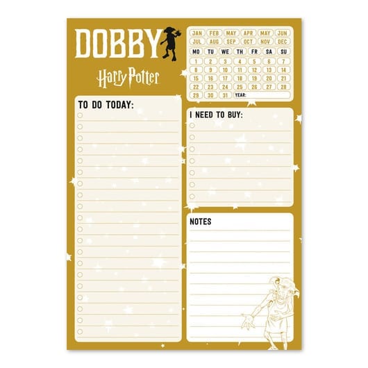 BLOC NOTAS DE ESCRITORIO HARRY POTTER DOBBY - 114883