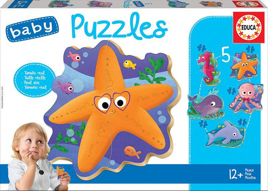 BABY PUZZLES ANIMALES DEL MAR - 117675