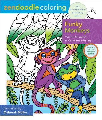 FUNKY MONKEYS  PLAYFUL PRIMATES TO COLOR AND DISPLAY - 121279