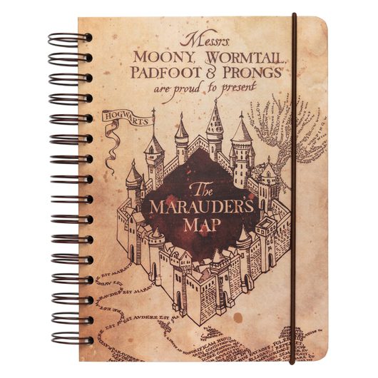 CUADERNO TAPA FORRADA A5 BULLET HARRY POTTER THE MARAUDER'S MAP - 121973