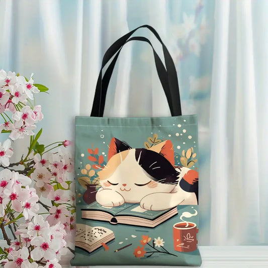 Bolsa de lona gatito durmiendo
