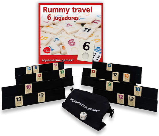 AQUAMARINE TRAVEL RUMMY 6 JUGADORES -  - .