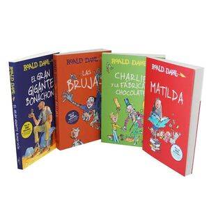 PAQUETE ROALD DAHL (GIGANTE BONACHON, MATILDA, LAS BRUJAS, CHARLIE Y LA FABRICA DE CHOCOLATE) - ROALD DAHL - VP001920