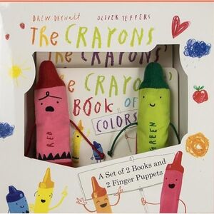 THE CRAYONS: A SET OF BOOKS AND FINGER PUPPETS - DAYWALT, DREW - VS12708