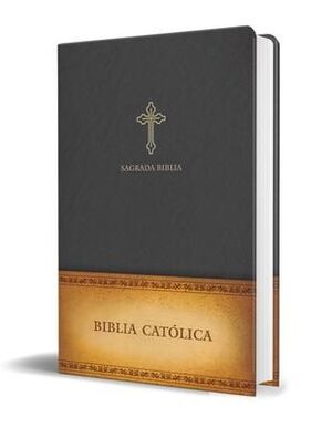 BIBLIA CATOLICA EN ESPANOL. SIMIL PIEL NEGRO, TAMANO COMPACTO -  - VS12815