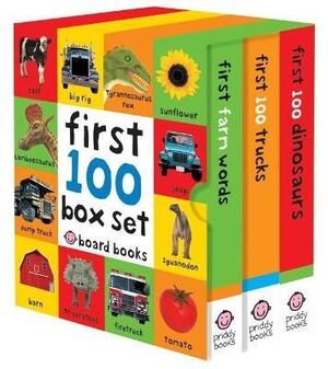 FIRST 100 BOX SET: FARM, DINO, TRUCKS - ROGER PRIDDY - VP003935