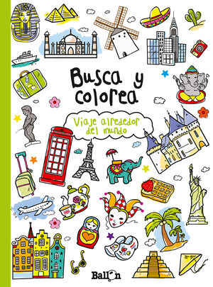 * BUSCA Y COLOREA- VIAJE ALREDEDOR DEL MUNDO - VV.AA. - VP000359