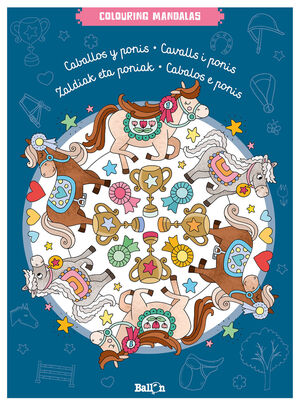 * COLOURING MANDALAS - CABALLOS Y PONIS - BALLON - VP000684