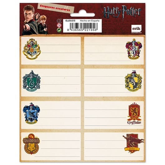 ETIQUETAS GRYFFINDOR HARRY POTTER - 98804