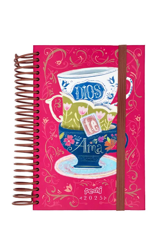 AGENDA PECHI ESPIRAL 2025 DIOS TE AMA ANILLADA / FS00372