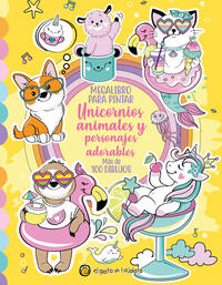 Megalibro para pintar unicornios animales y personajes adorables - Guadal, Editorial - .